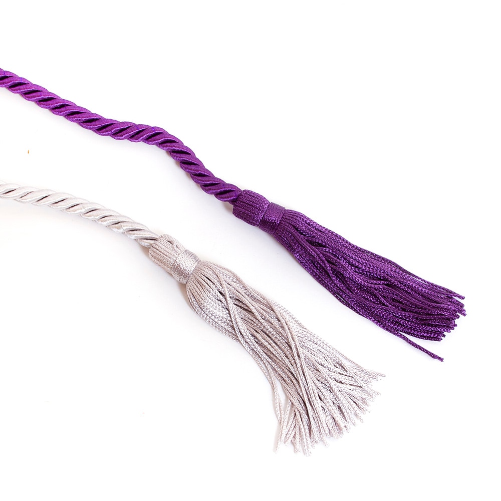 Ducks Spirit, Josten's, Honor Cord, Grad, Double Cord, 345111, Purple/Silver-Gray